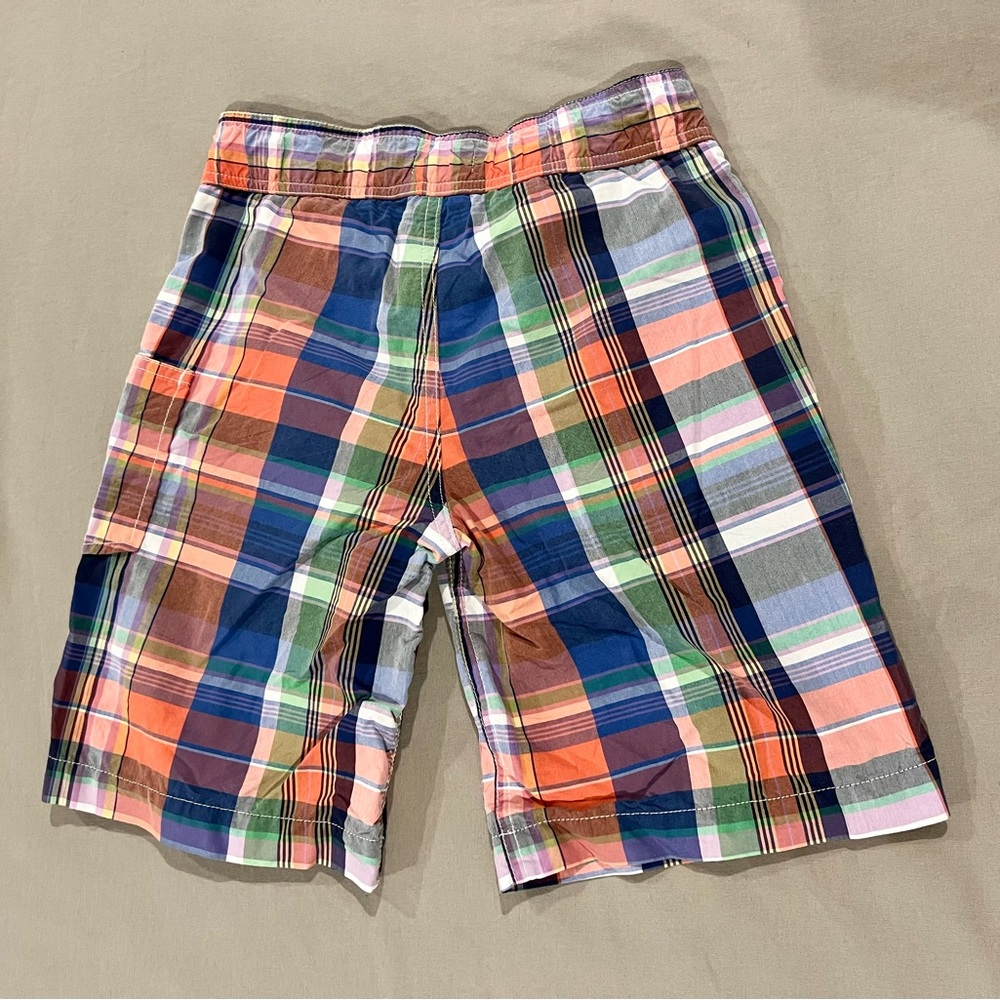 Ralph Lauren Boys Plaid Swim Trunks - Picture 2 of 5